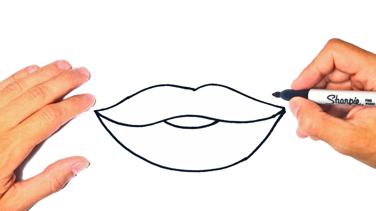 how to draw a mouth