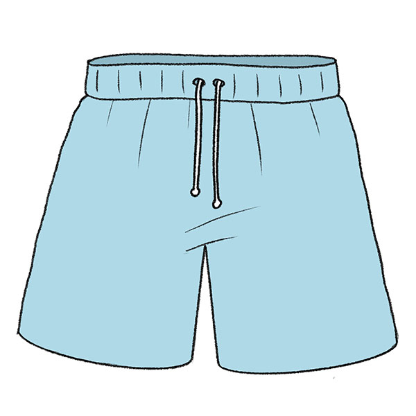 how to draw shorts