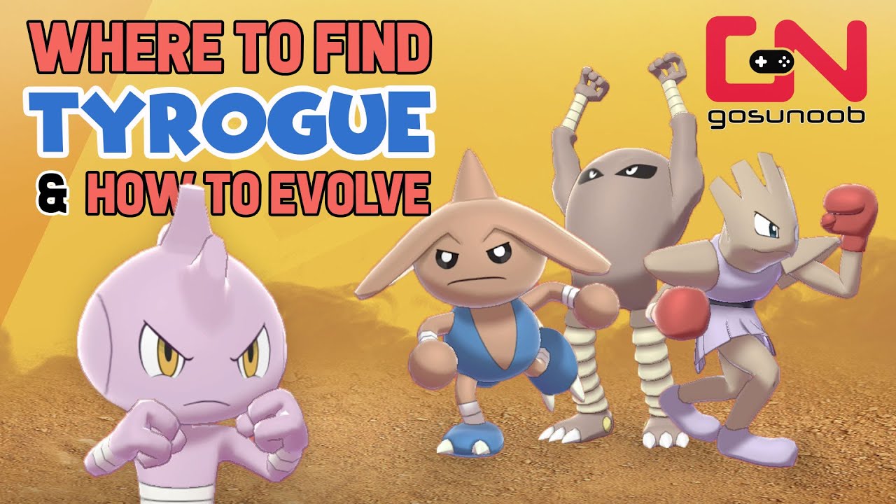 how to evolve tyrogue pokemon shield