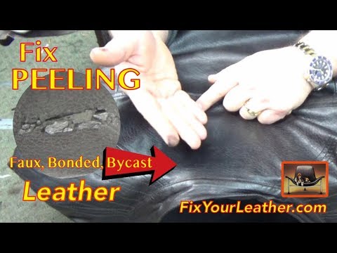 how to fix peeling leather