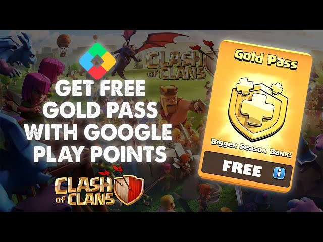 how to get free gold pass in coc