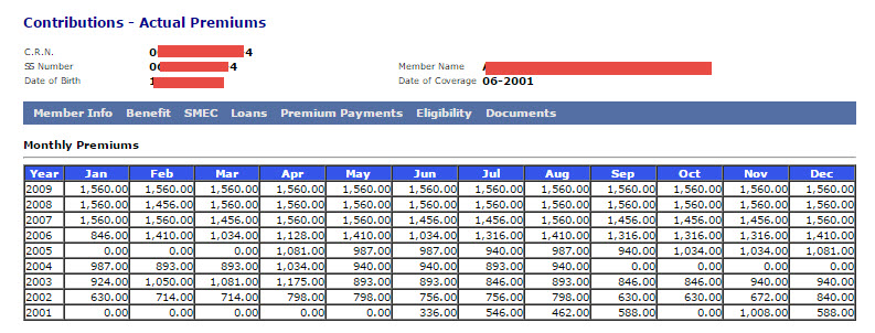 how to get sss actual premium print out