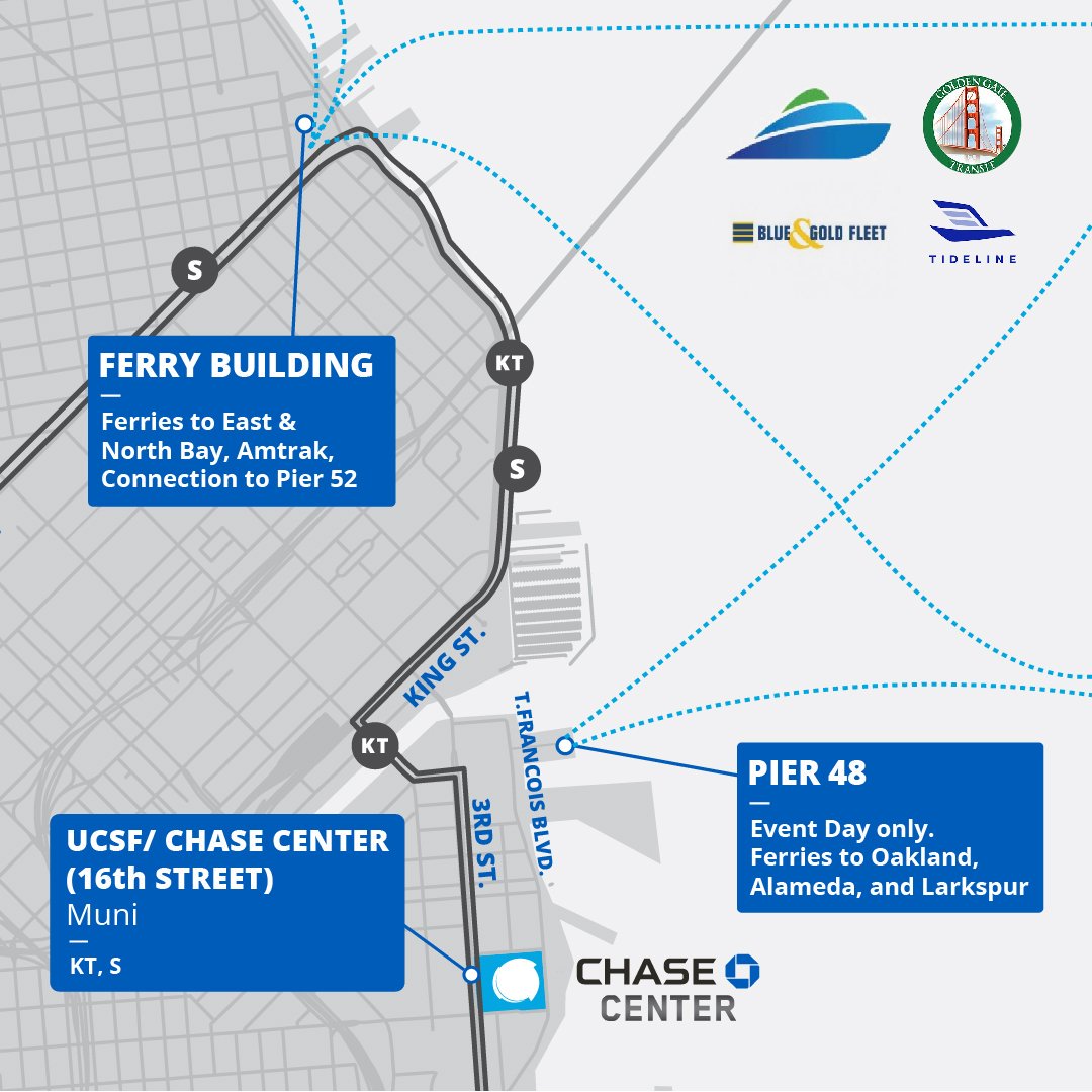 how to get to chase center from bart