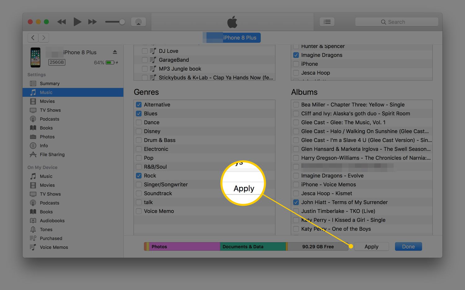 how to import music from itunes to iphone