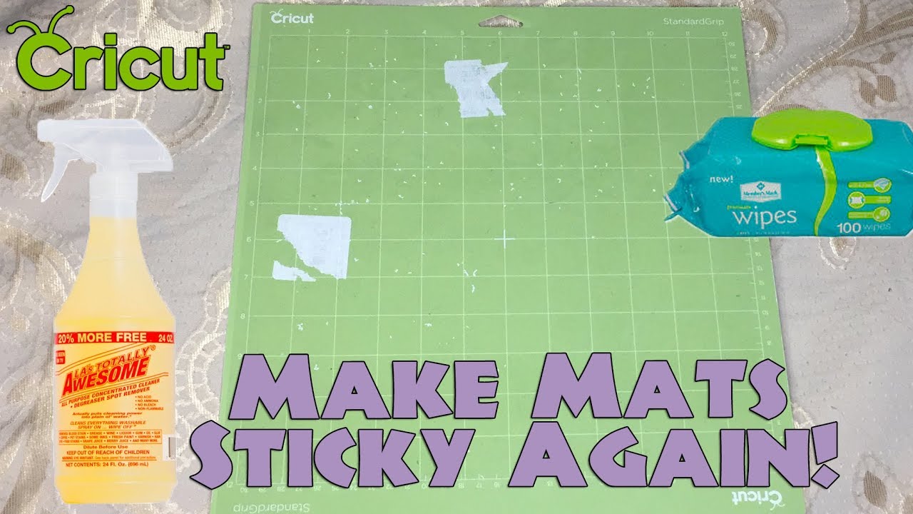 how to make cricut mat sticky again