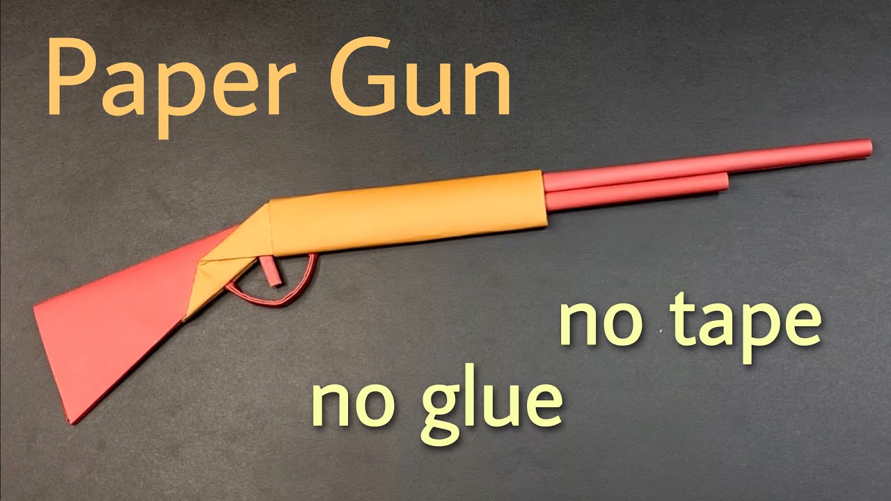 how to make paper gun