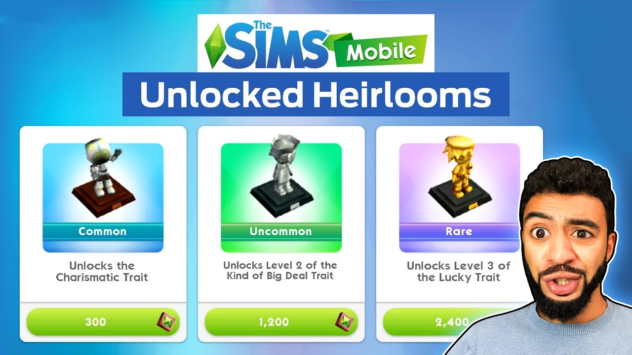 how to open heirloom chest in sims mobile