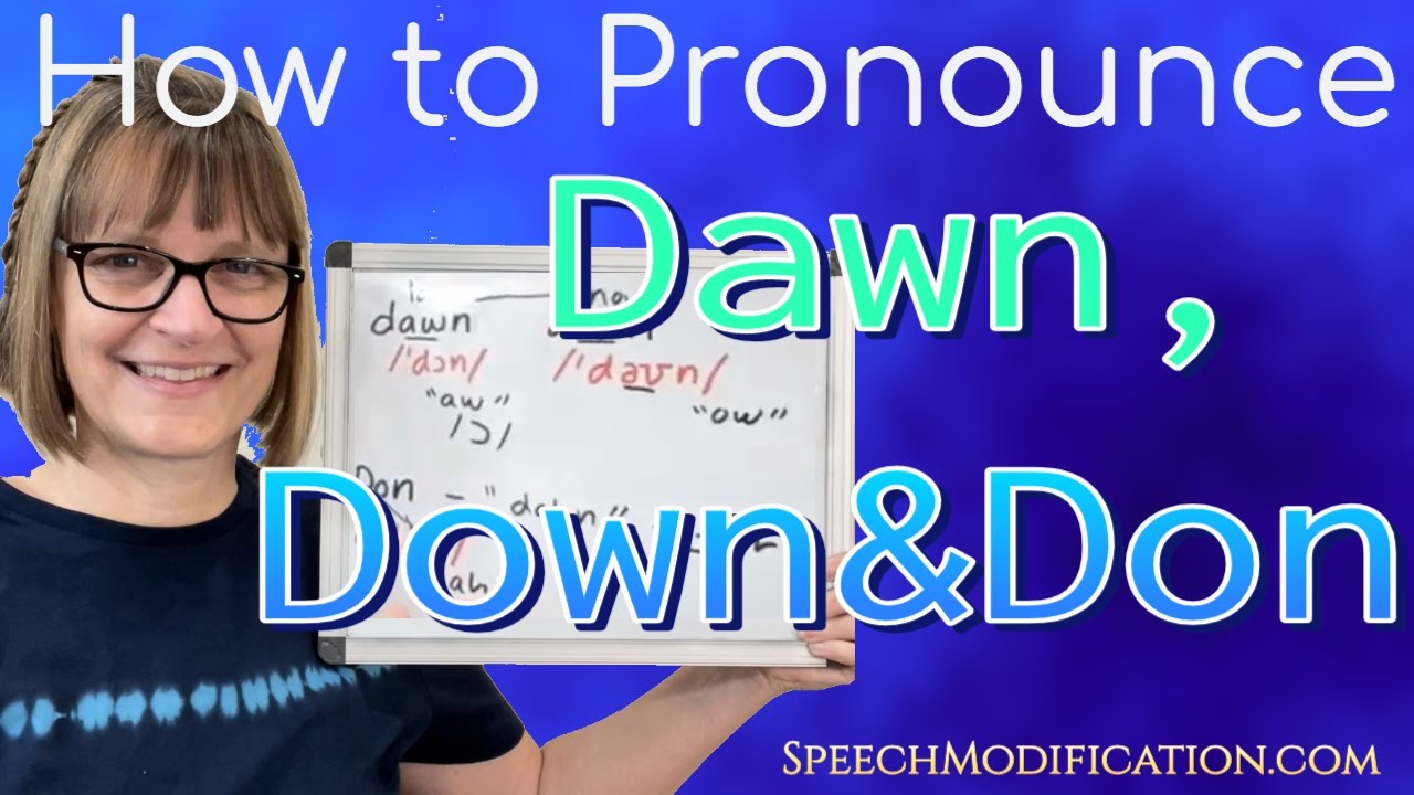 how to pronounce down