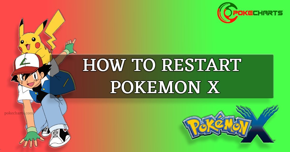 how to restart pokemon x on 3ds