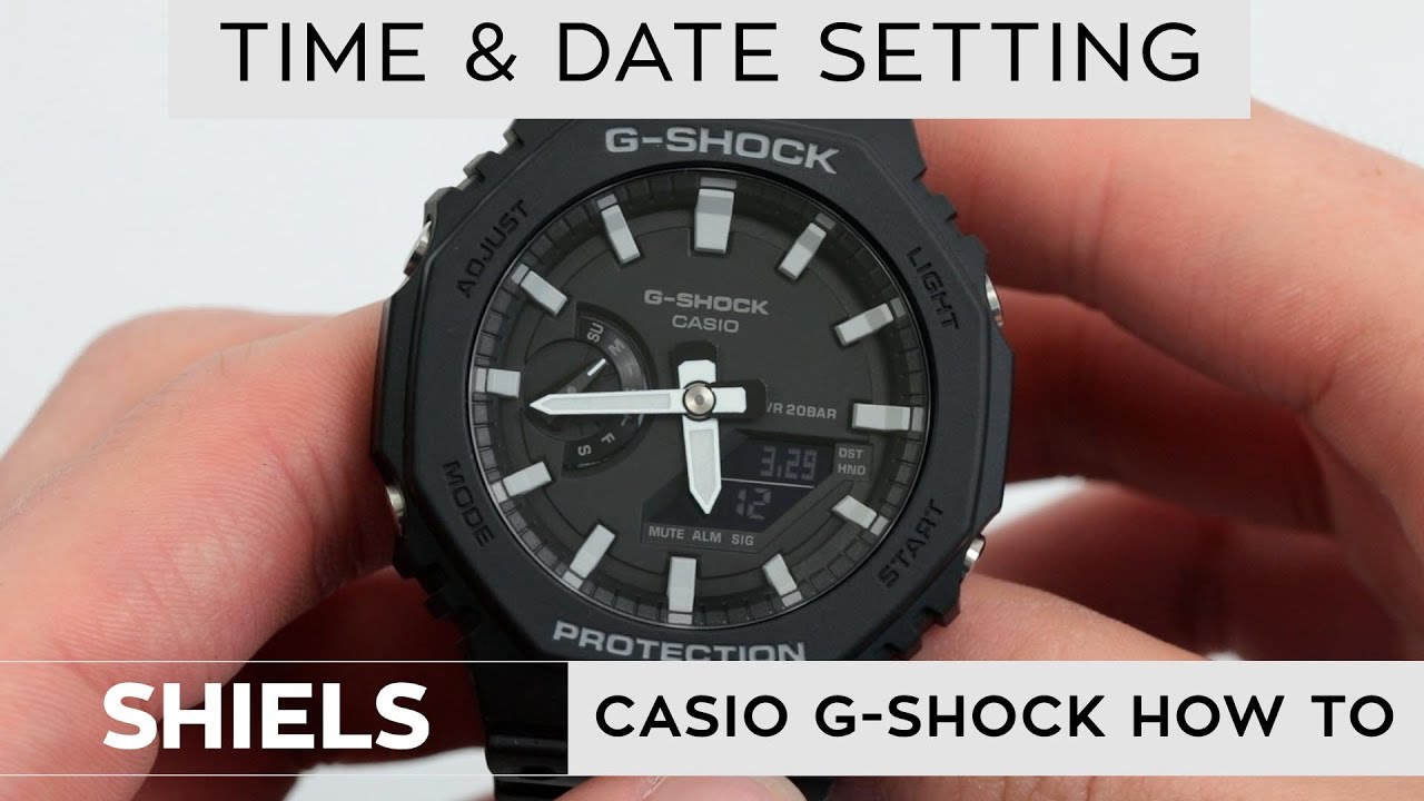 how to set a g shock watch