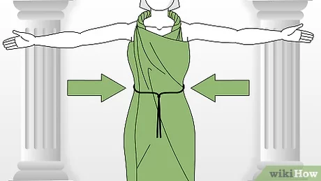 how to tie a sheet into a toga