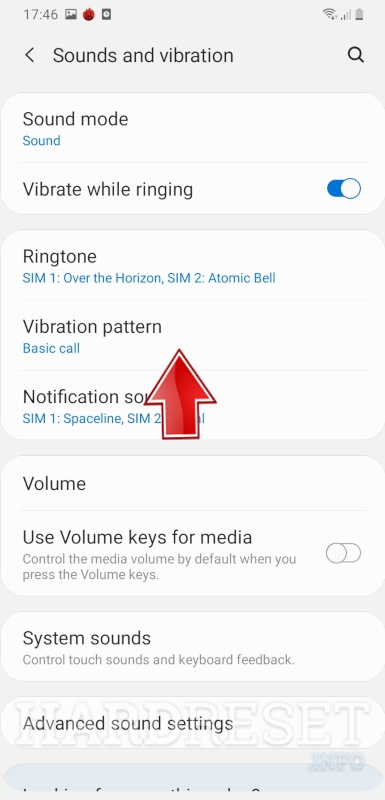 how to turn off vibration in samsung a70