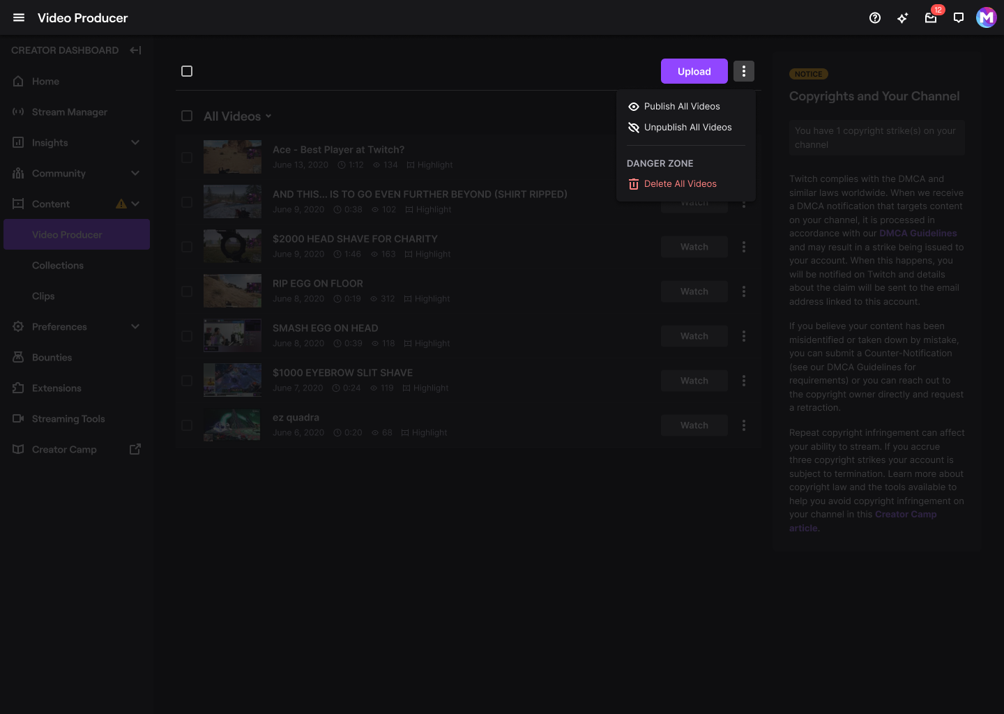 how to turn vods on twitch