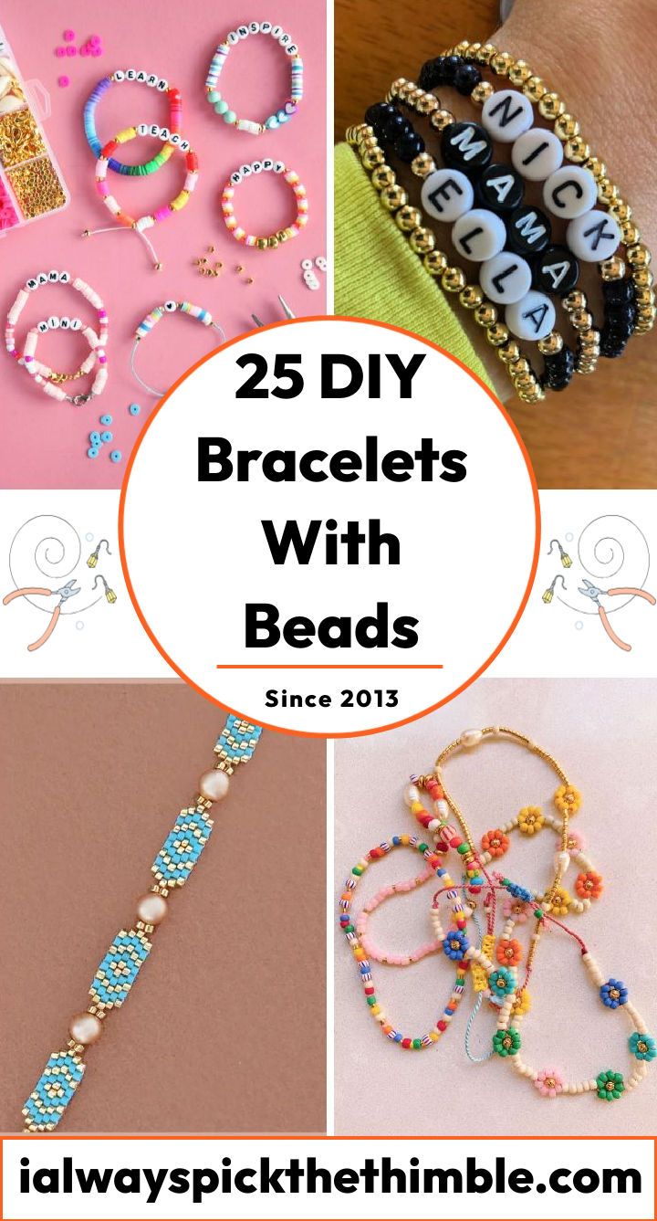 how to weave a beaded bracelet