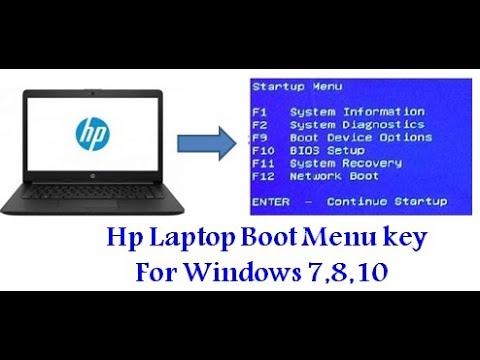 hp laptop bios key