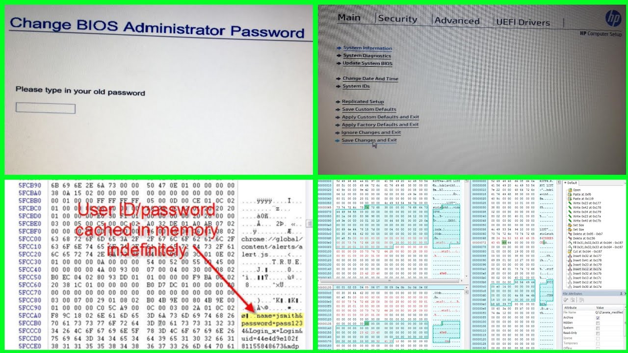 hp zbook bios password reset