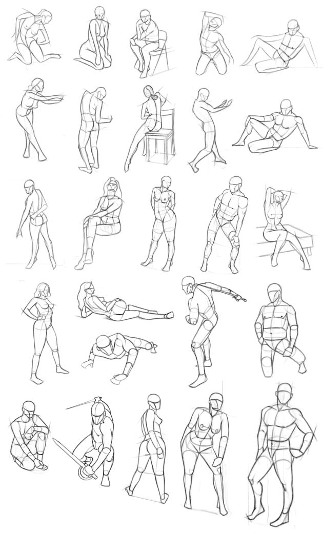 human figure poses