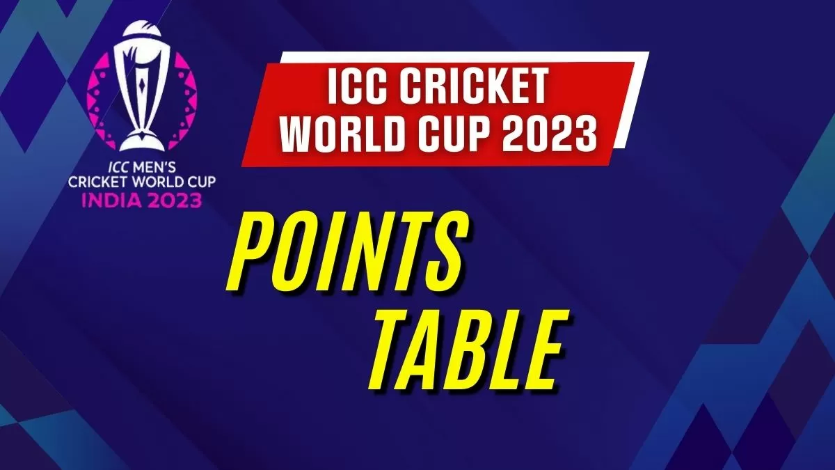 icc world cup 2023 schedule points table time table