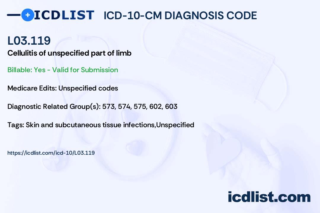 icd 9 code cellulitis