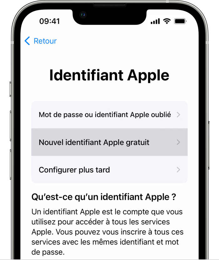 icloud identifiant