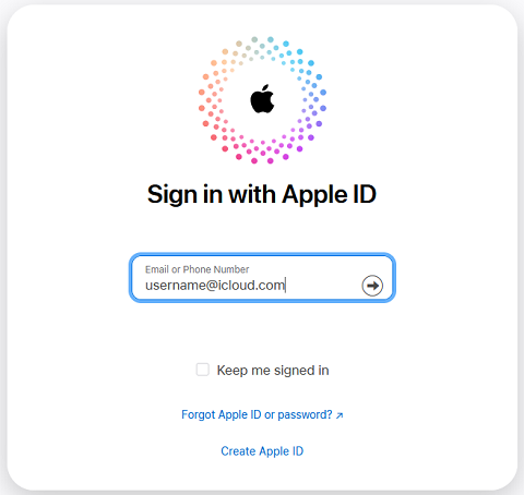 icloud sign in