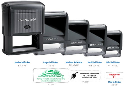 ideal self inking stamps