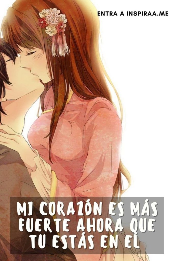 imagenes de amor de anime con frases