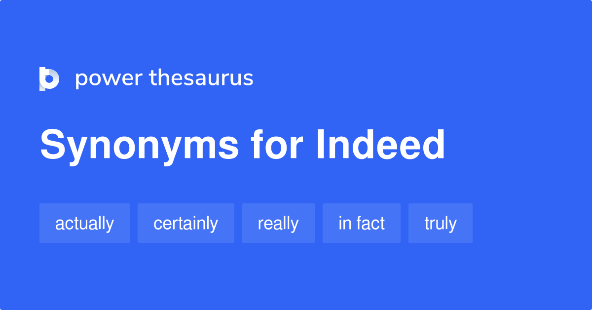 indeed thesaurus