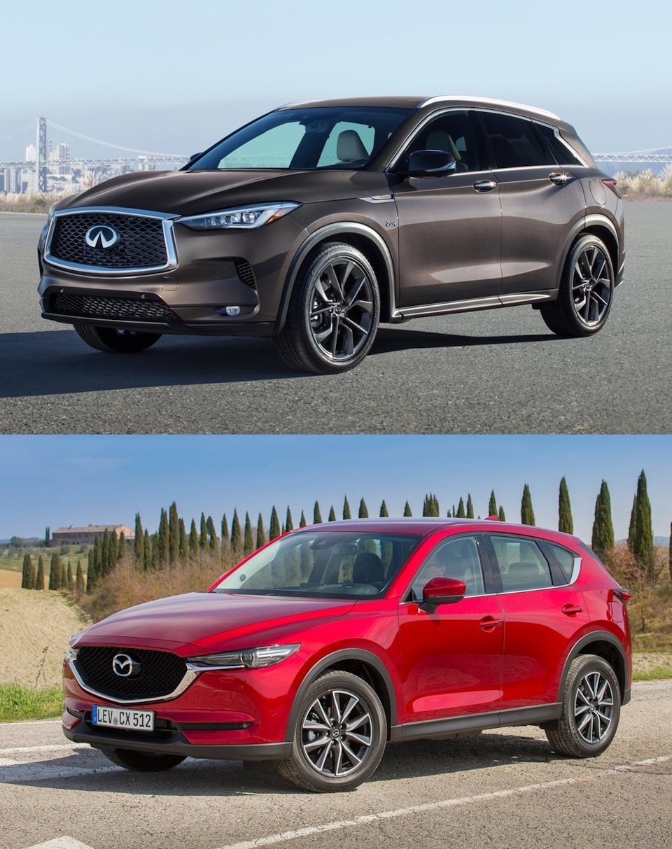 infiniti qx50 vs mazda cx 5