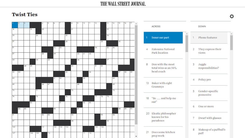 inspect crossword clue