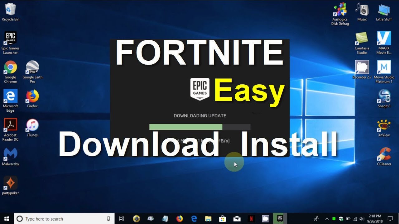 install fortnite