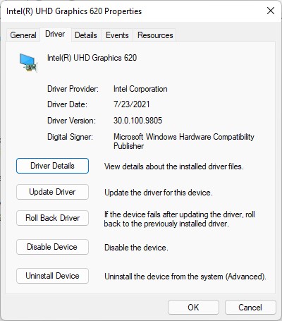 intel uhd graphics driver