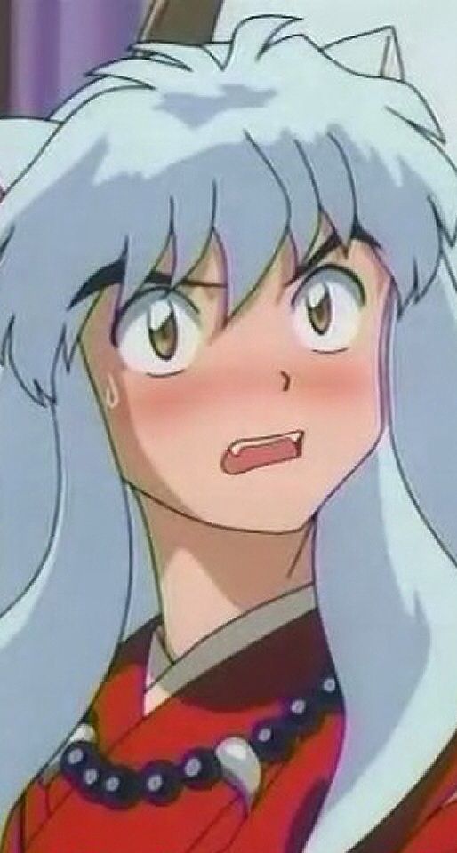 inuyasha blushing