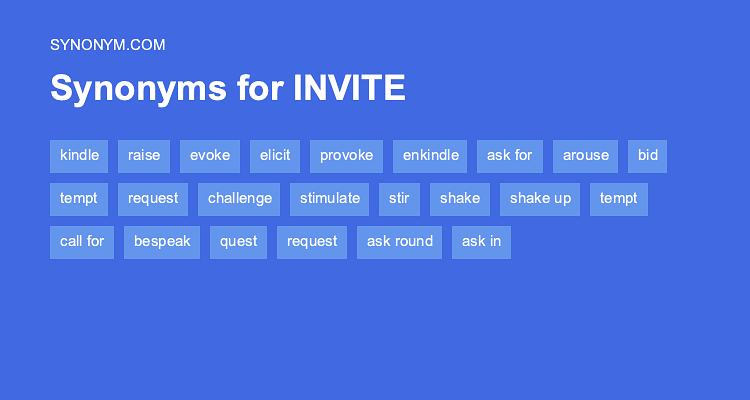 invites synonym