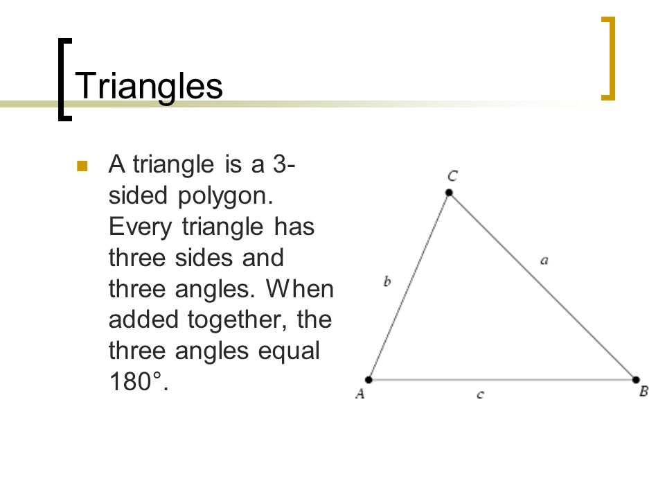 is any 3 sided polygon a triangle