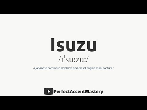 isuzu pronunciation