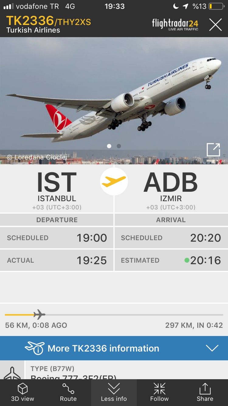 izmir to istanbul flight