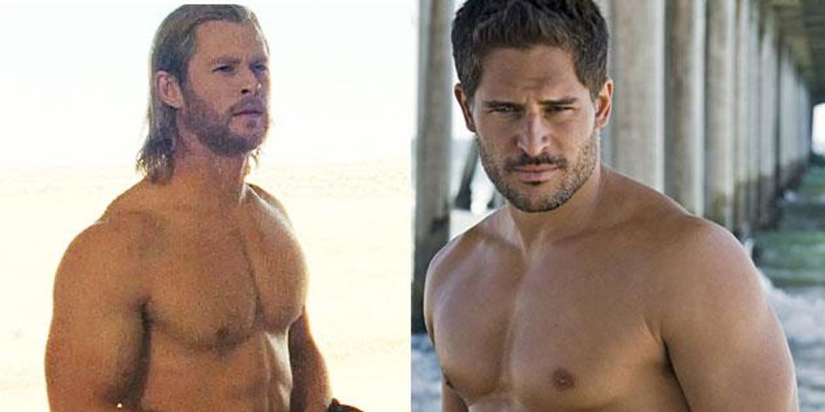 joe manganiello and chris hemsworth