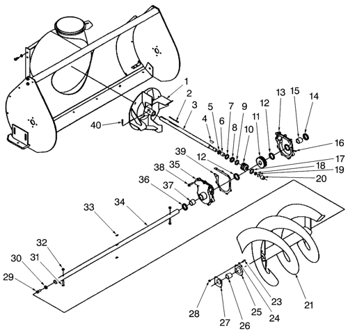 john deere snowblower parts