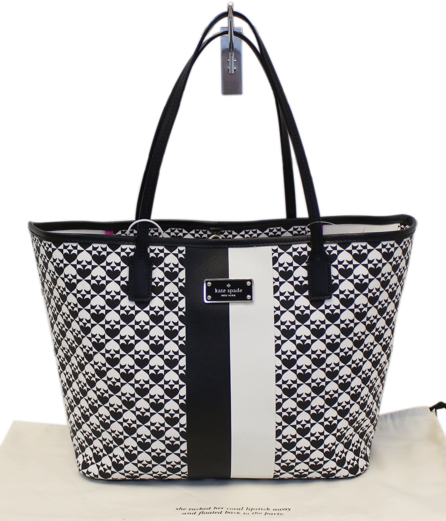 kate spade black white bag