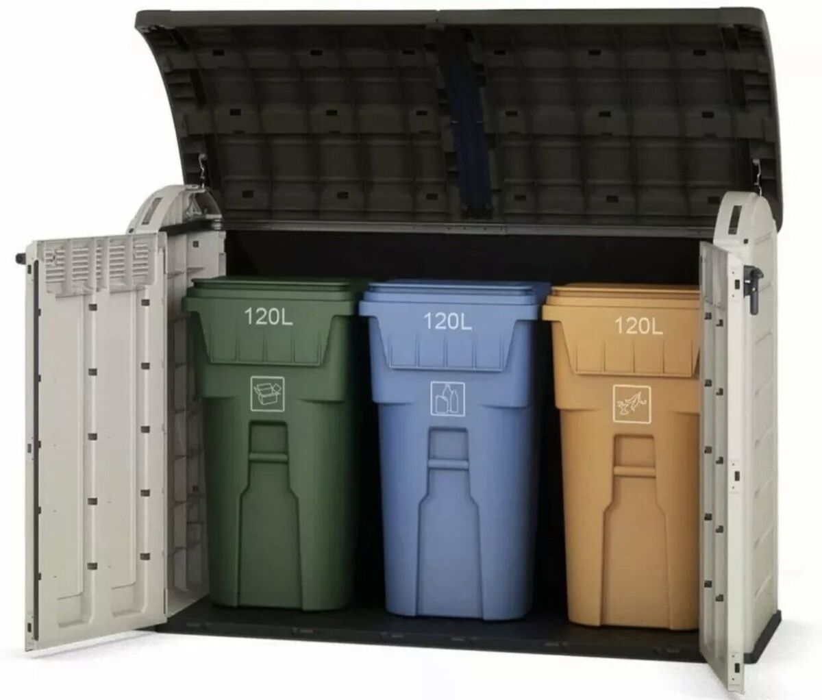 keter storage wheelie bins