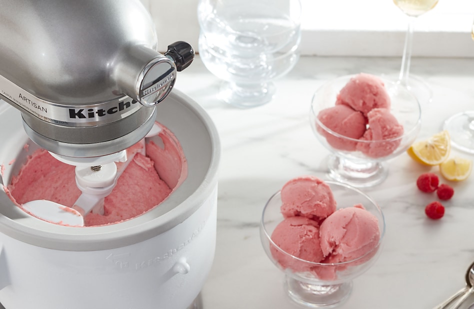 kitchenaid stand mixer ice cream attachment