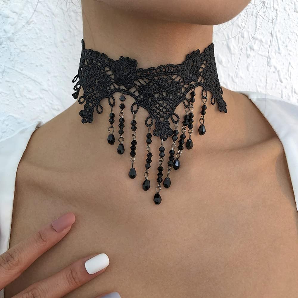 lace choker collar