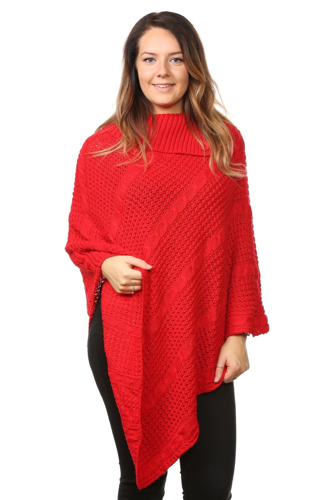 ladies poncho sweater