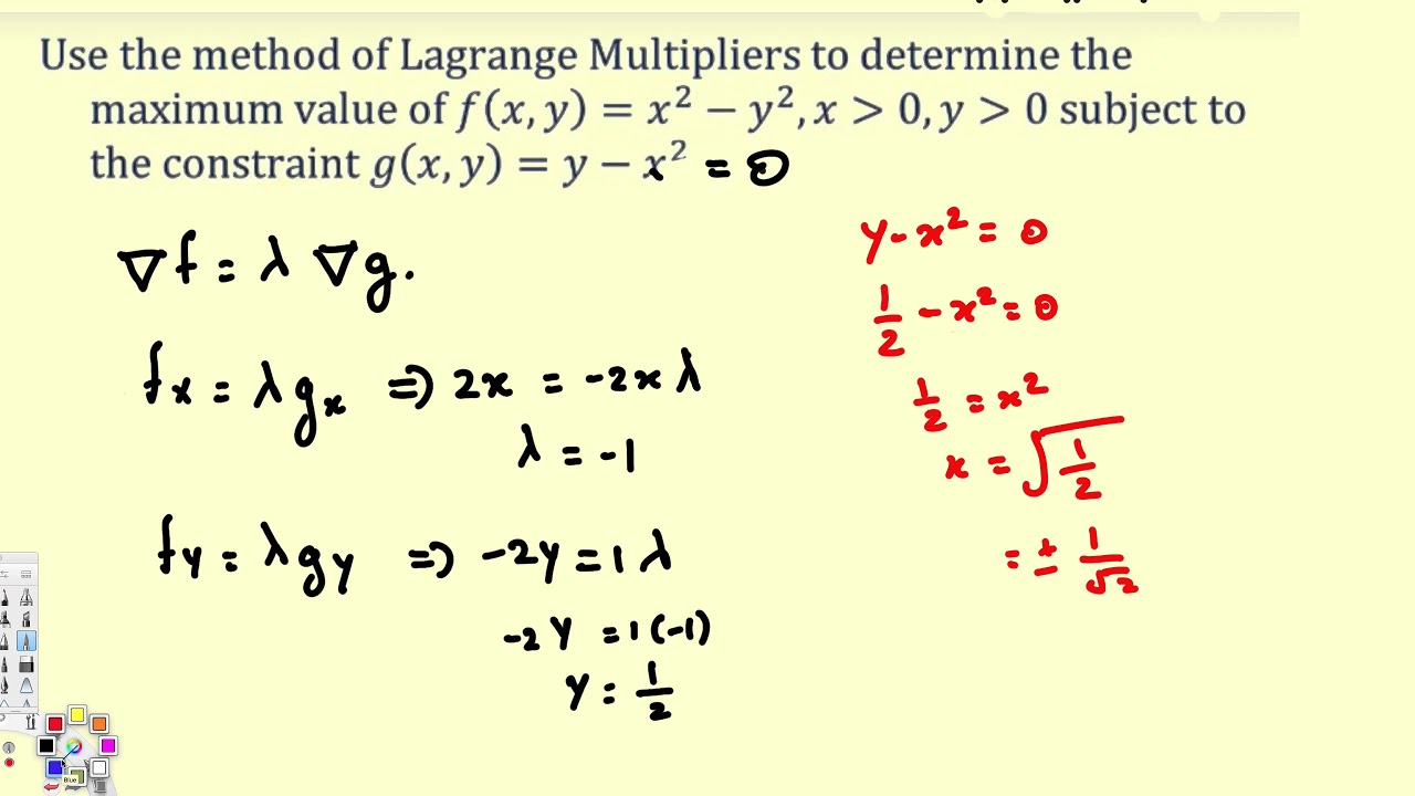 lagrange method calculator