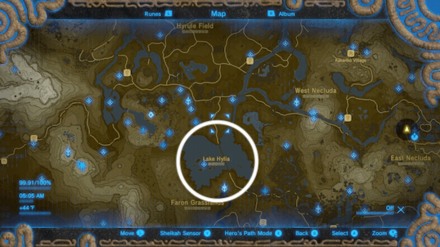 lake hylia botw location