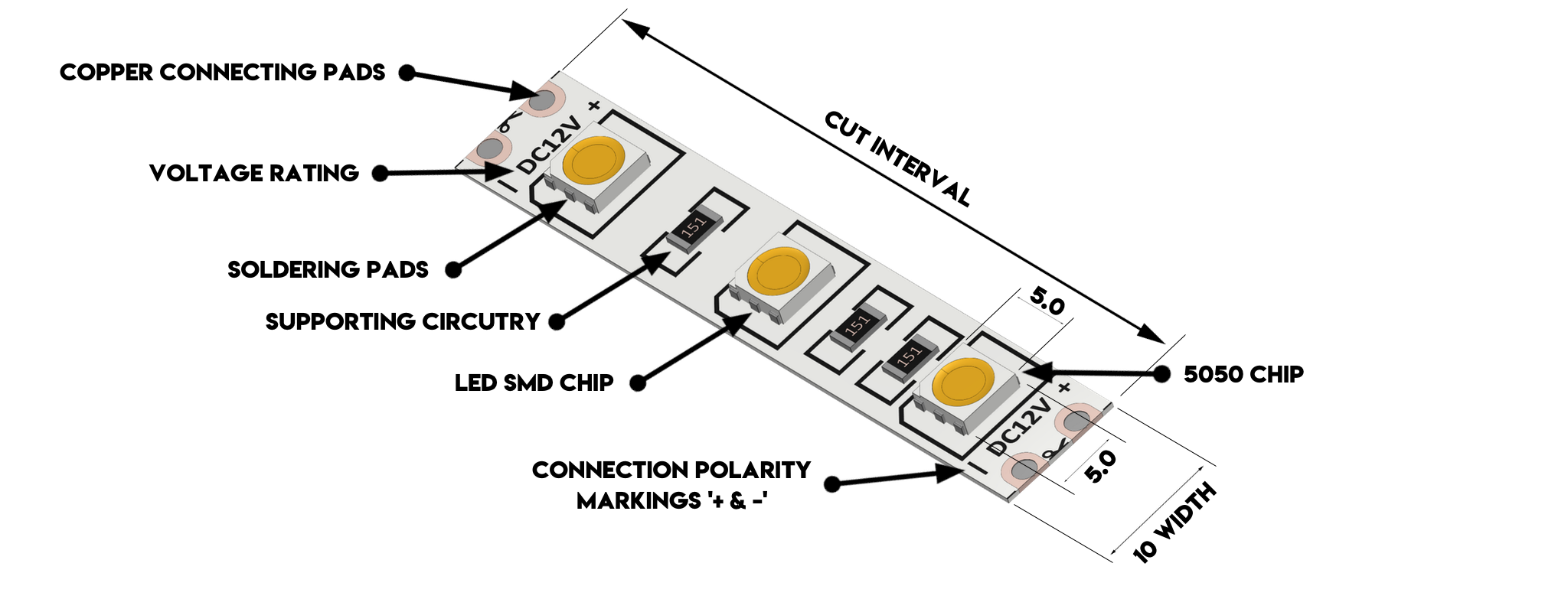 led strip light circuit diagram