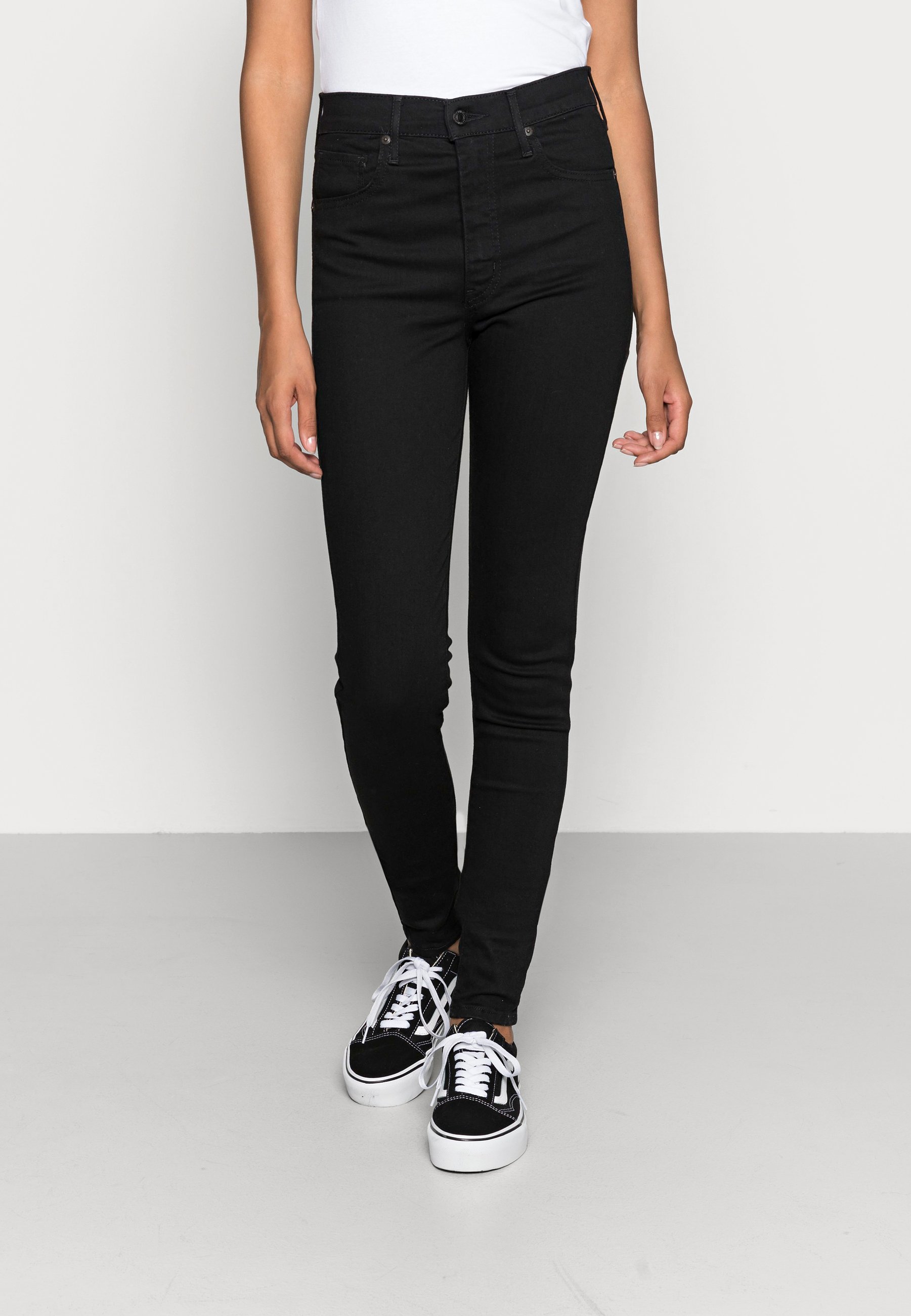 levis mile high super skinny svart