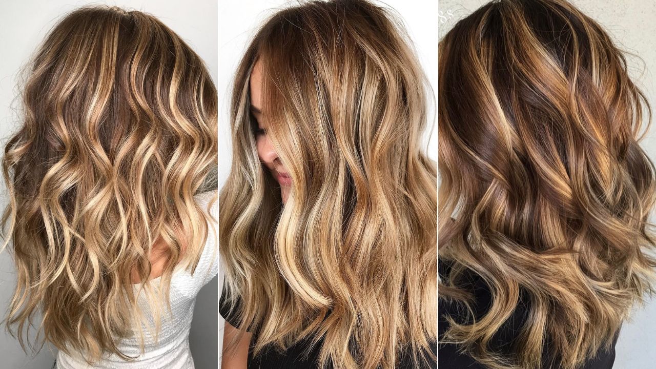 light brown hair with highlights