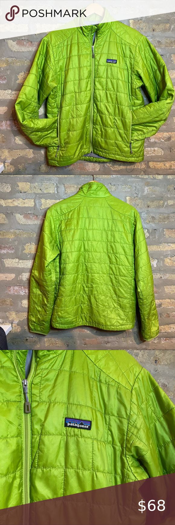 lime green patagonia jacket